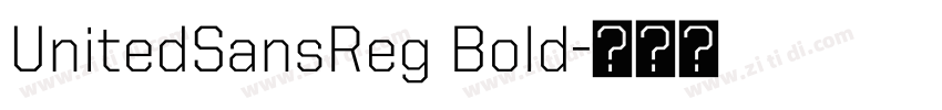 UnitedSansReg Bold字体转换
